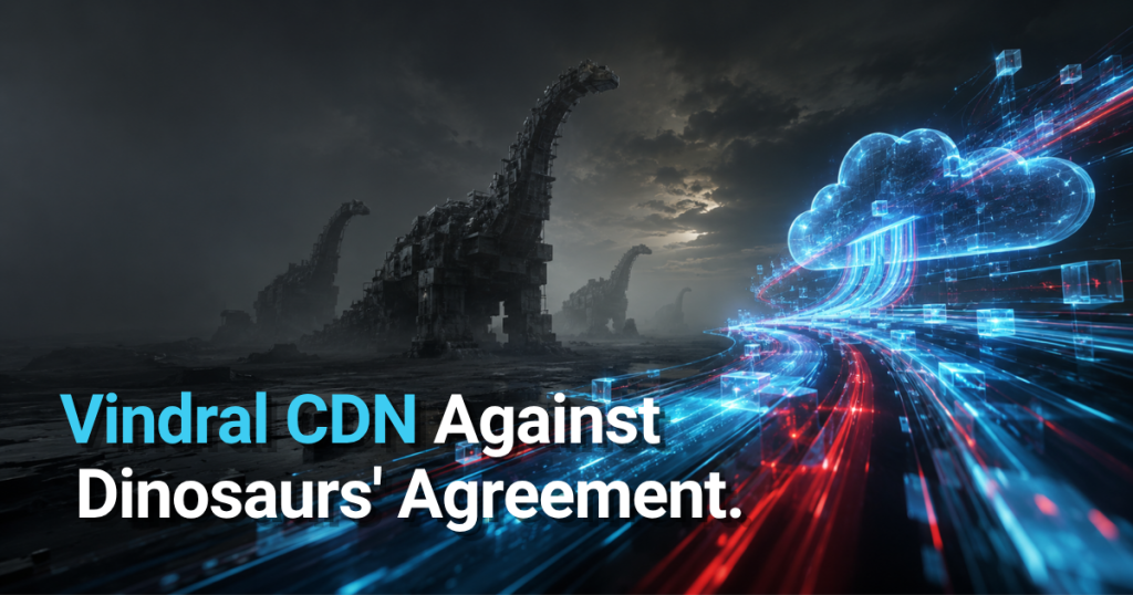 Modern CDN contrasted with outdated infrastructure.