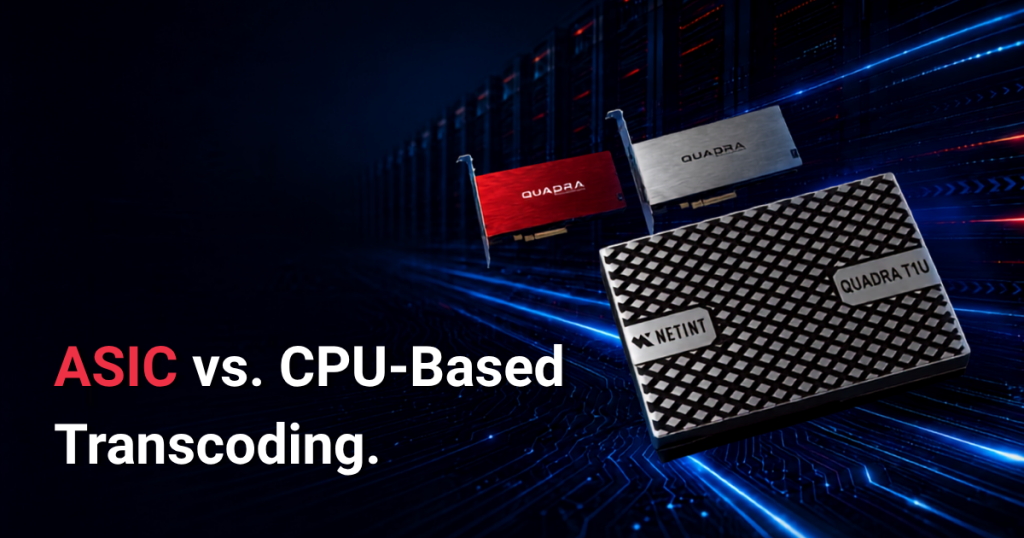 Comparison of ASIC VPU and CPU-based transcoding hardware with cost efficiency focus