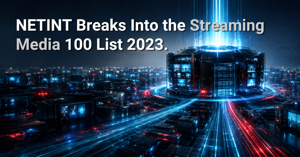 Futuristic data center symbolizing industry recognition.