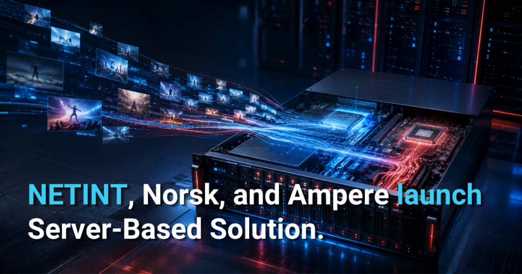 Integrated server solution with media processing.