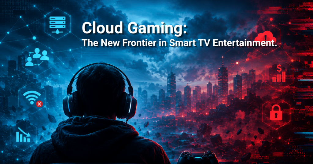 User facing futuristic gaming environment powered by cloud streaming.