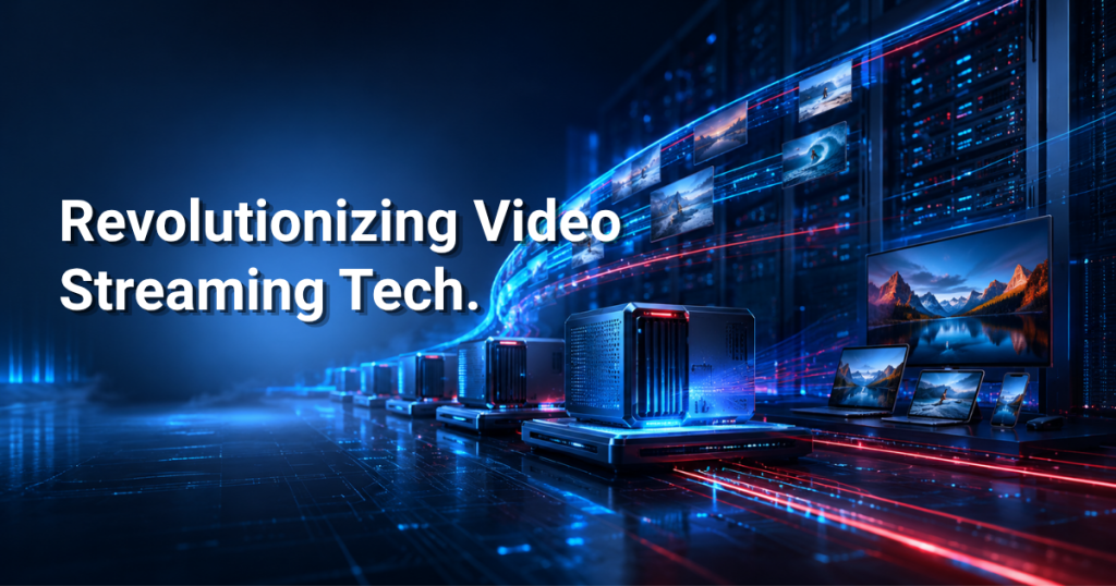 Edge servers delivering high-performance streaming.
