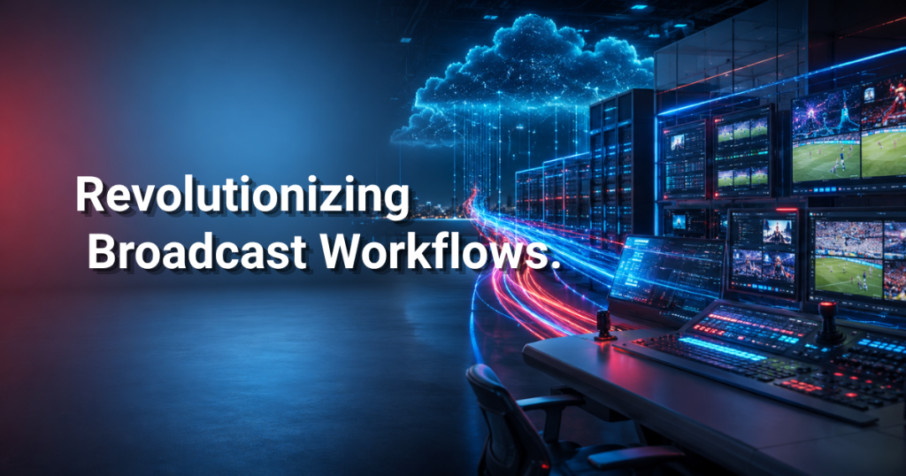 Broadcast system integrated with cloud workflows.
