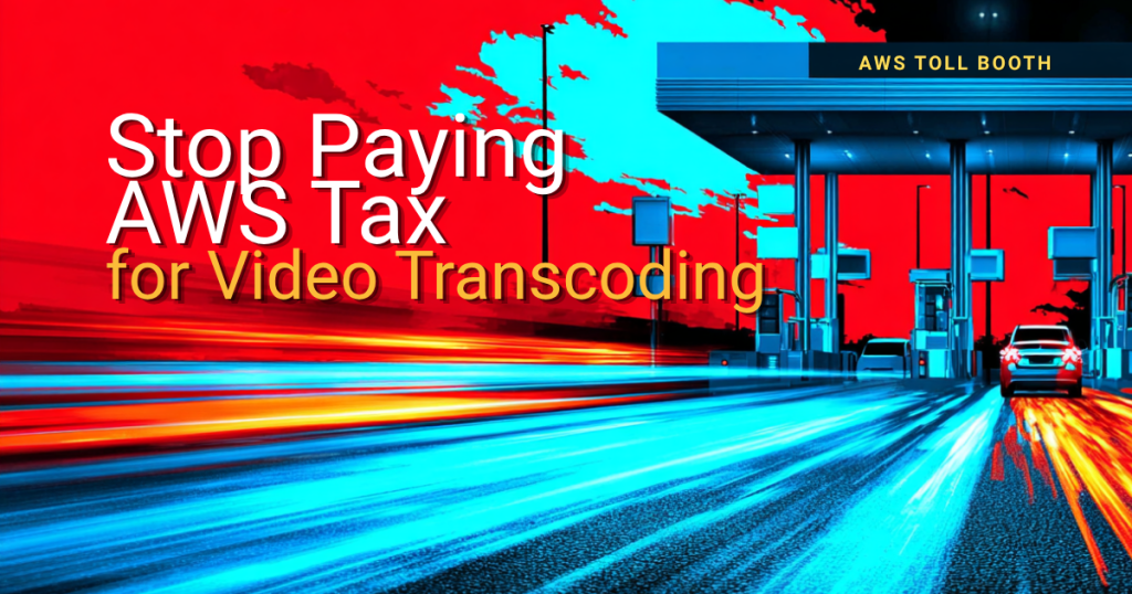 Toll booth concept representing cloud costs with VPU-based video transcoding as an alternative