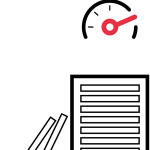 Security Systems performance bottleneck icon.