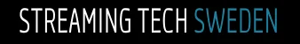 Streaming Tech Sweden logo with 'STREAMING TECH' in white and 'SWEDEN' in blue.