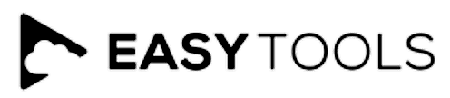 EasyTools logo with a black triangular icon containing a cloud, followed by the word EASYTOOLS on the right.
