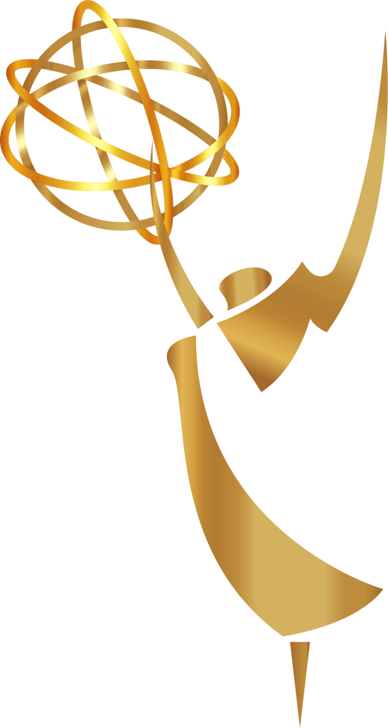 Decorative gold ribbon sculpture with intertwined loops on a black background